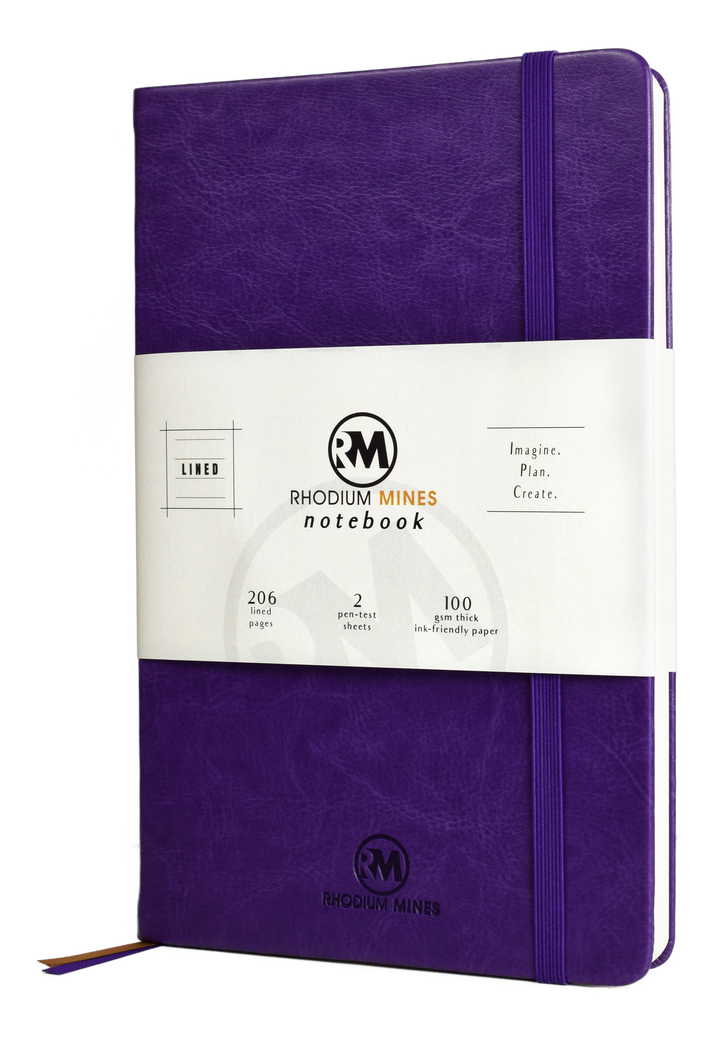 Rhodium Mines® Lined Notebook (Purple)