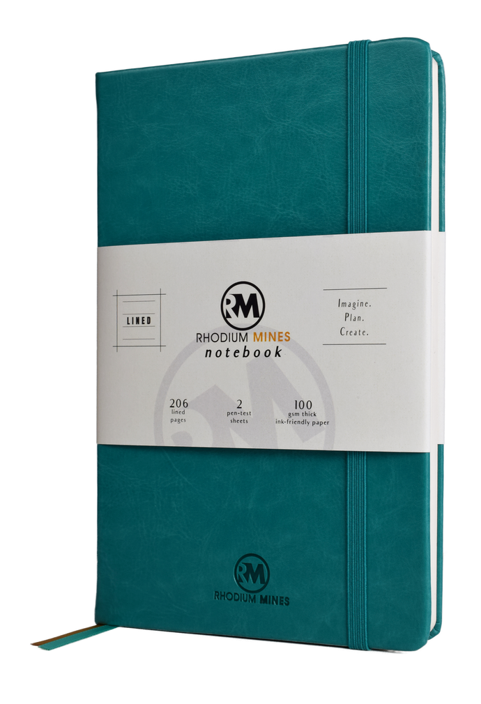 Rhodium Mines® Lined Notebook (Turquoise)